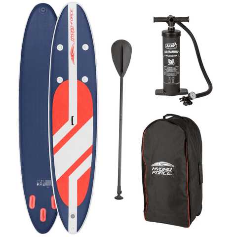 Hydro Force 11 foot Long Tail SUP Large Stand Up Paddleboard Pump Oar